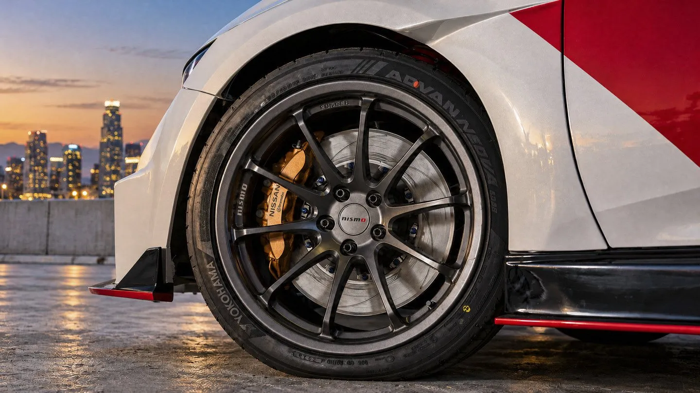 Rodas forjadas NISMO LM-RS1 de 19 polegadas e freios Brembo do GT-R NISMO