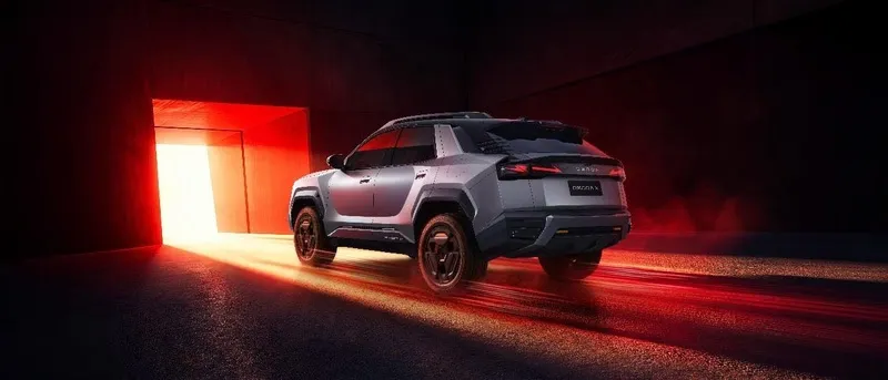 Omoda X visto de trás