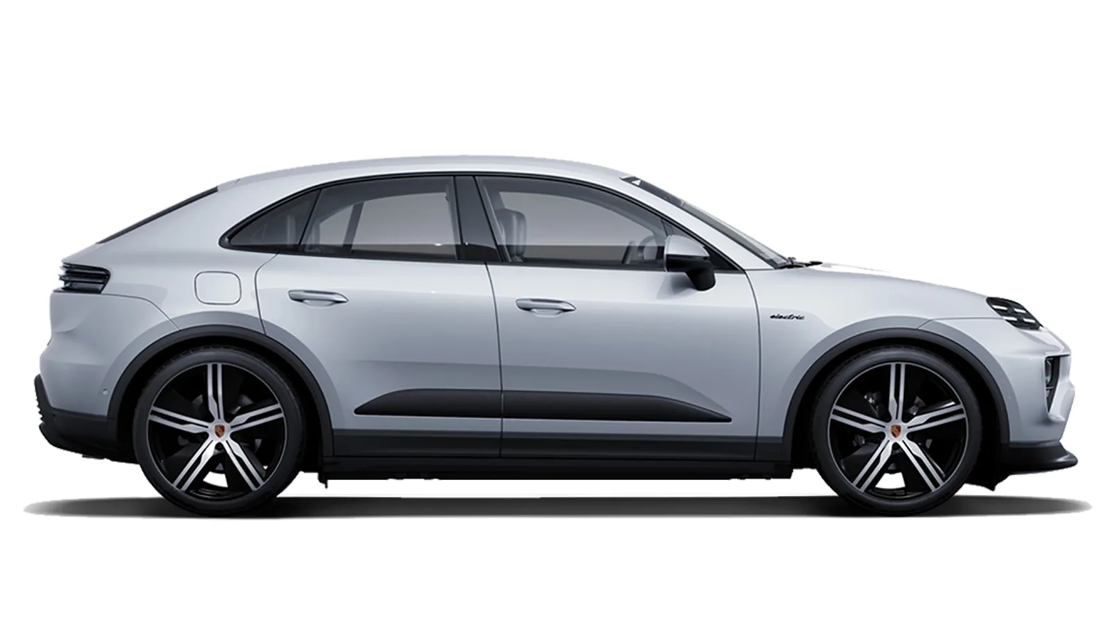 Porsche Macan elétrico visto de lado