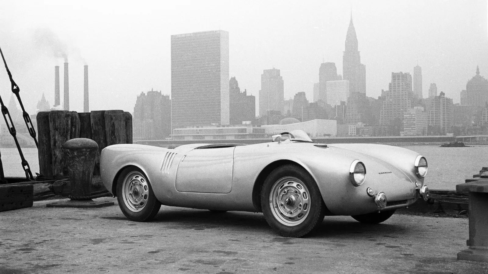 Porsche 550 Spyder em Nova York em 1953