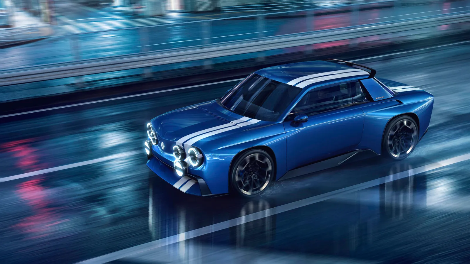 Renault 8 Gordini Concept em movimento