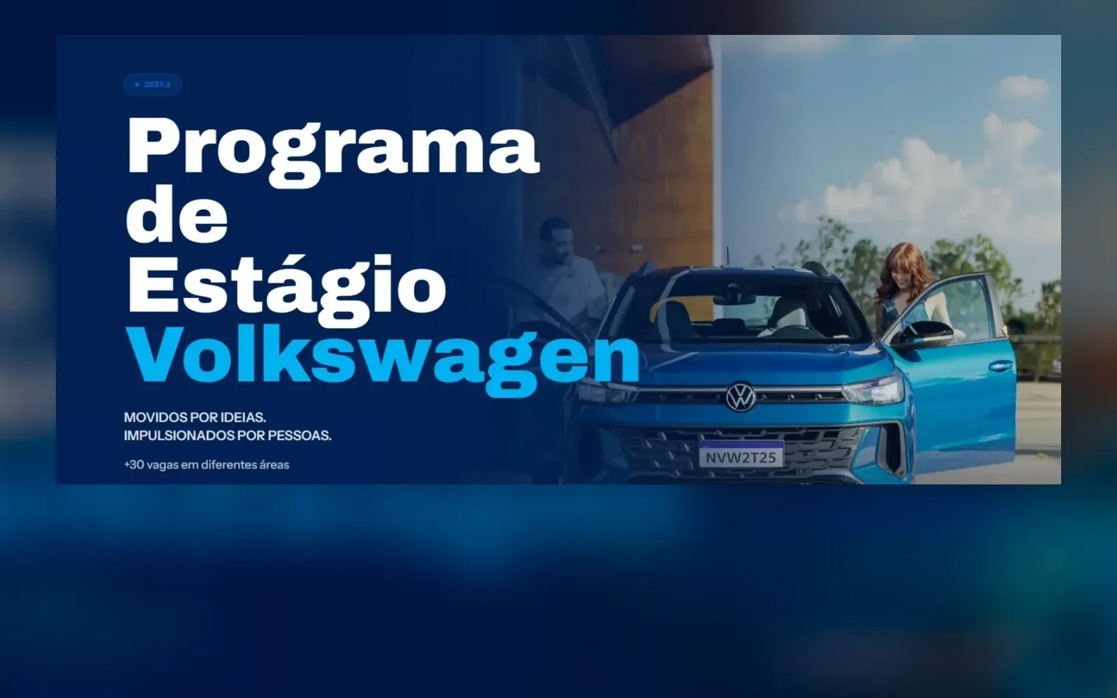 Volkswagen abre inscrições para mais de 30 vagas de estágio em 2027