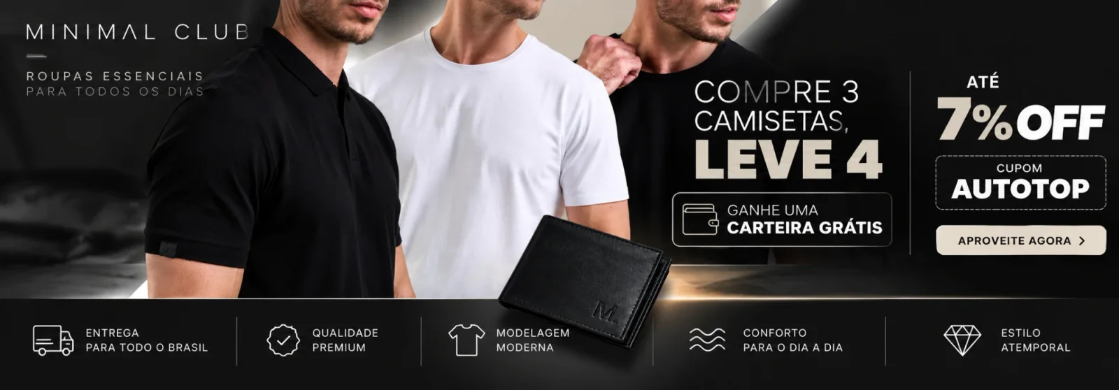 Minimal Club — Até 7% OFF com o cupom AUTOTOP